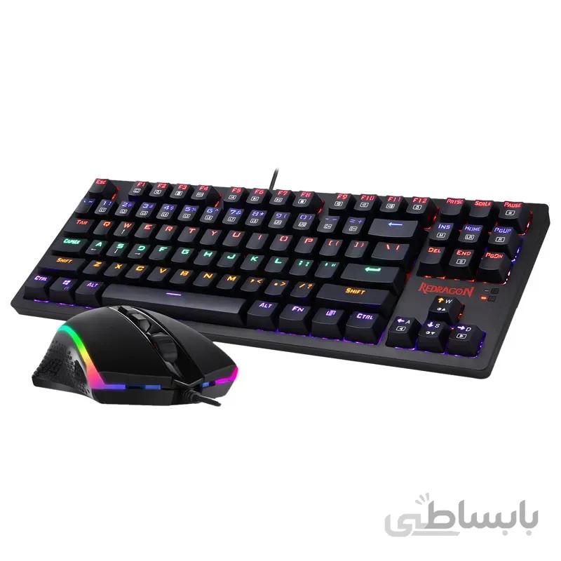 ماوس و کیبورد گیمینگ با سیم ردراگون مدل اسنشیالز S113 ا Redragon Essentials S113 Wired Gaming Mouse & Keyboard