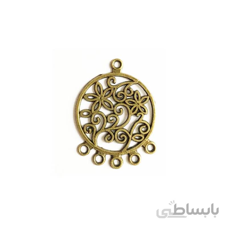 آویز گردنبند زرد قلم 3.5 سانتیمتر بسته دو عددی