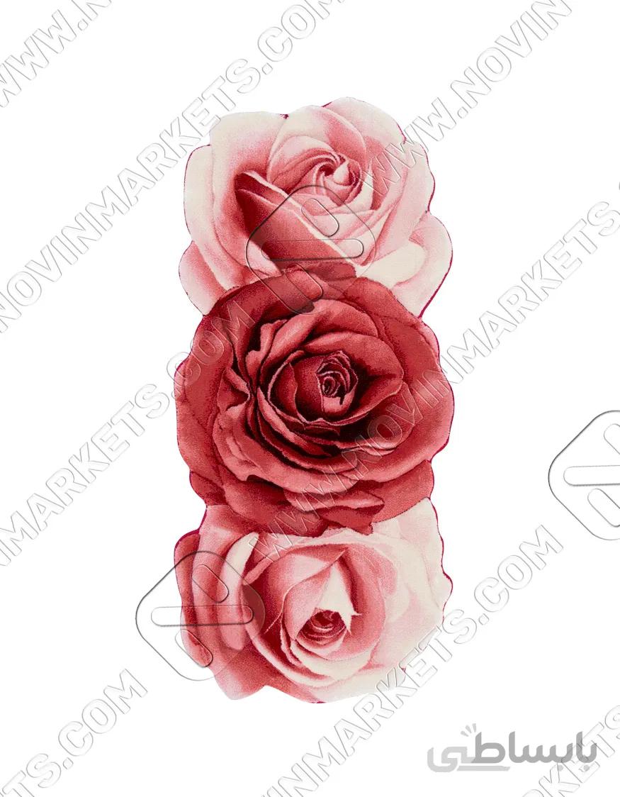 فرش سه بعدی زرباف طرح رز مینیاتوری راهرویی ا Miniature Rose Hallway 3D Rug Zarbaf