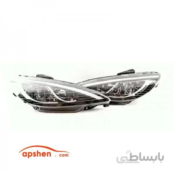چراغ جلو پژو 206 کوپر RGB