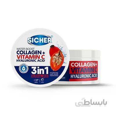 کرم آبرسان سیچر مدل 3in1 مناسب پوست های معمولی 200 میلی لیتر