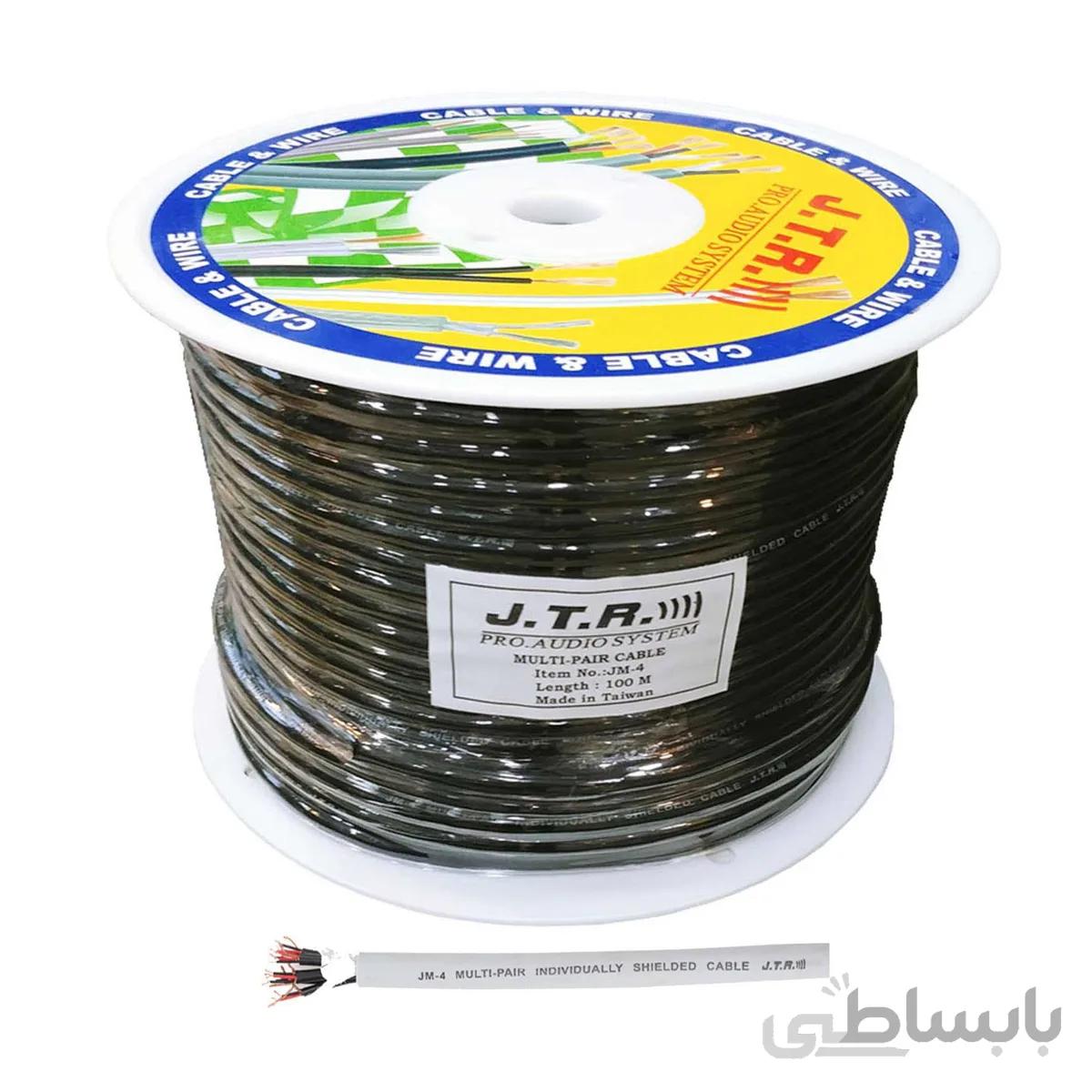 کابل مولتی پیر جی تی آر مدل JM4 حلقه 100 متری