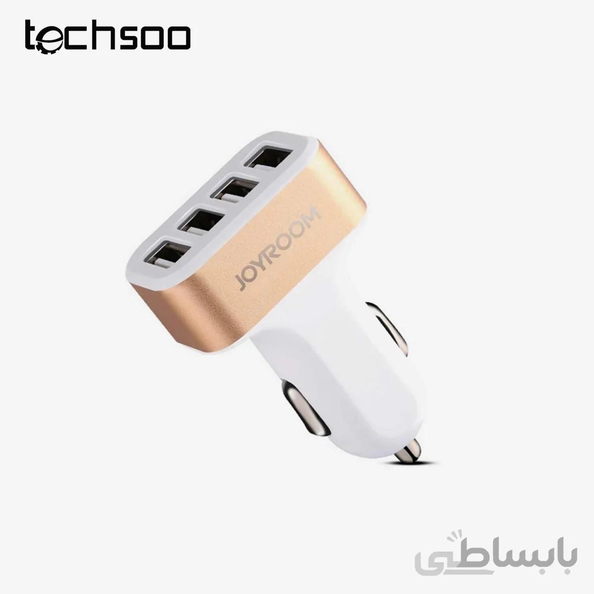 شارژر فندکی جویروم Joyroom C-M401 4 USB Adaptor Cable USB Car Charger