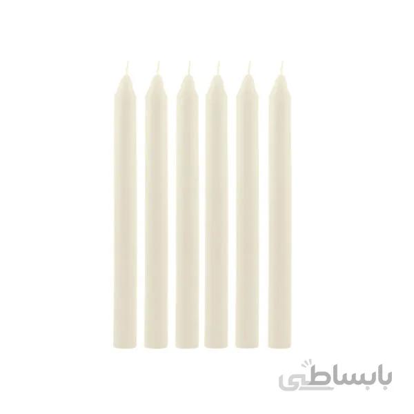 شمع قلمی لاله بسته 6 عددی