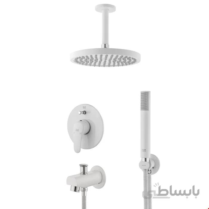 شیر حمام توکار کلار مدل فلور سفید تیپ 4