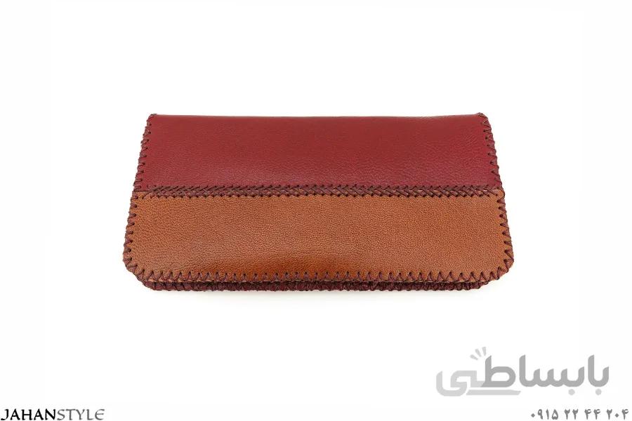 کیف پول و مدارک چرم طبیعی دست دوز