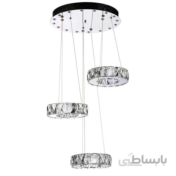 چراغ آویز SMD چشمه نور کد A6541/3-C ( ریموت دار )