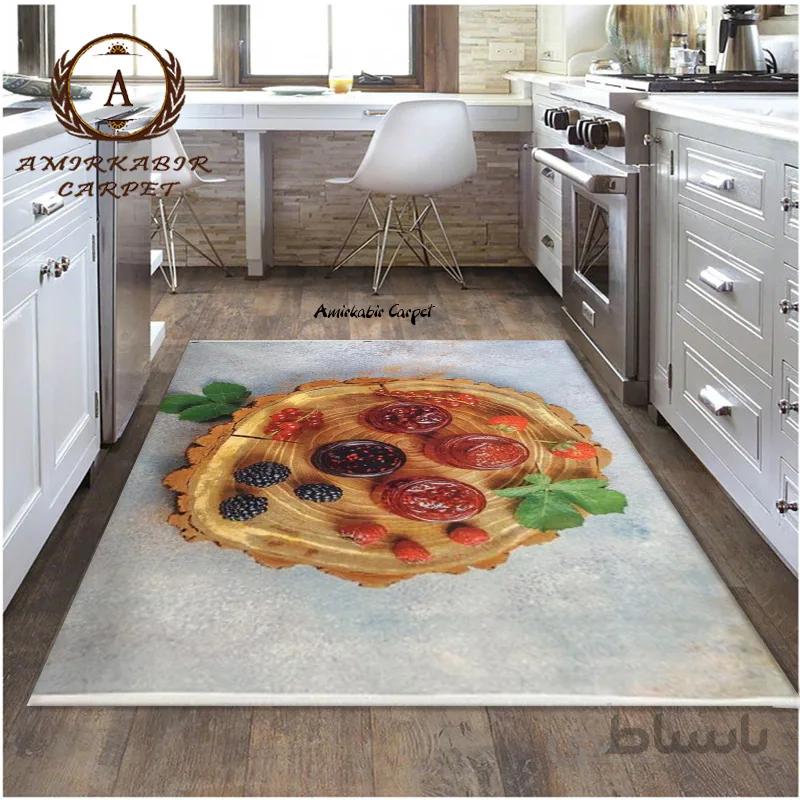 فرش آشپزخانه طرح مربا
