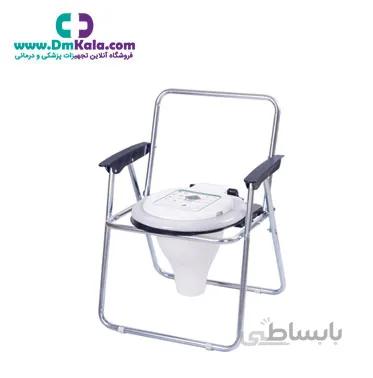 توالت مبله تاشو گالوانیزه با قیف کوتاه (کد:۳۱۰۴۲۲) سروپیکر توس ا Sarv Peykar Toos Furnished galvanized folding toilet Code 310422