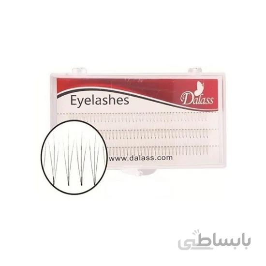 مژه کاشت دالاس مدل سه شاخه mix