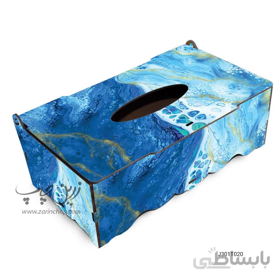 جعبه دستمال کاغذی MDF با طرح مدل J301T020