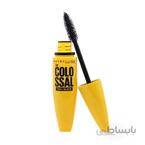 ریمل حجم دهنده میبلین مدل Volum Express Colossal 100 Percent Black ا Maybelline Volum Express Colossal 100 Percent Black Mascara