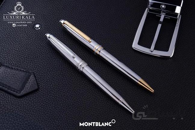 خودکار تمام استیل Mont Blanc ا Mont Blanc Stainless Steel Ballpoint Pen