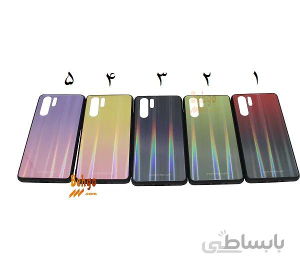 کاور Huawei P30 Pro لیزری رنگی محافظ هواوی پی سی پرو قاب هواوی پی 30 پرو مدل لیزری گارد گوشی Tempered Glass Laser Case Huawei P30 Pro