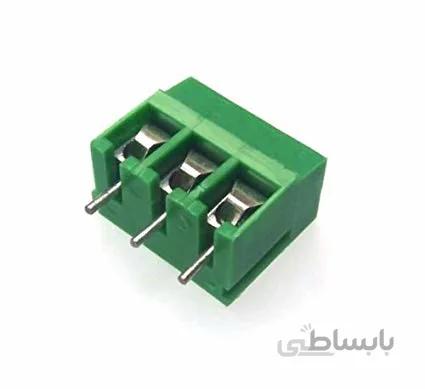 ترمینال پیچی مدل KF128-3Pin رنگ سبز بسته 5 تایی