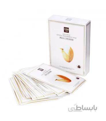 ماسک ورقه ای شفاف کننده کریستال برنج طلایی برند سنانا Senana Gold Rice Cristal Mask