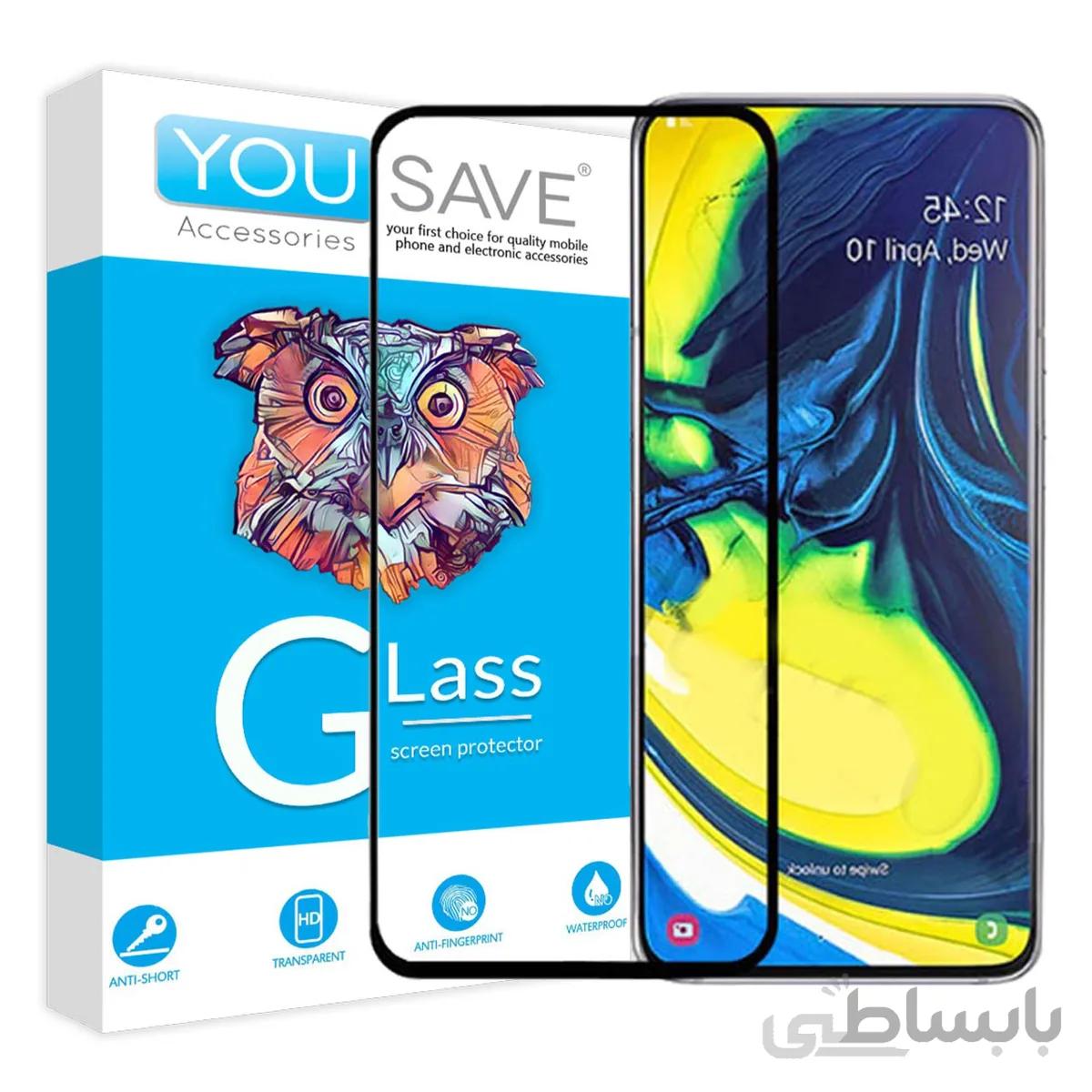 گلس تمام صفحه یوسیو مناسب برای گوشی سامسونگ Galaxy A80