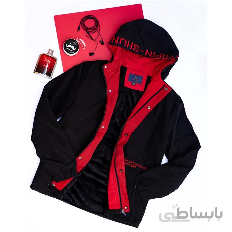 کاپشن مردانه برزنتی کلاه دار کد: 9951