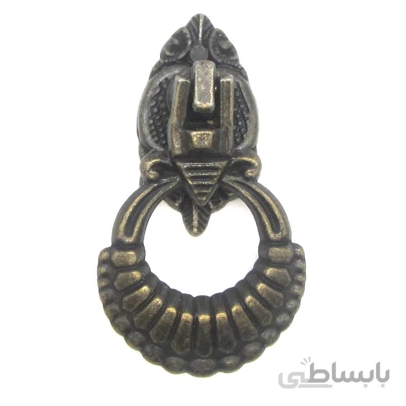 دستگیره آنتیک تک پیچ طرح گوشواره زیتونی