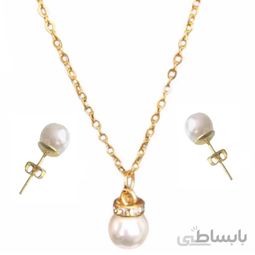 نیم ست دخترانه طرح مروارید