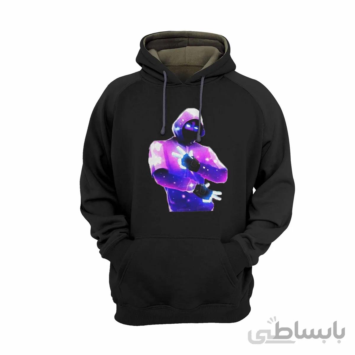 هودی مشکی طرح بازی فورتنایت fortnite-کپی-کپی