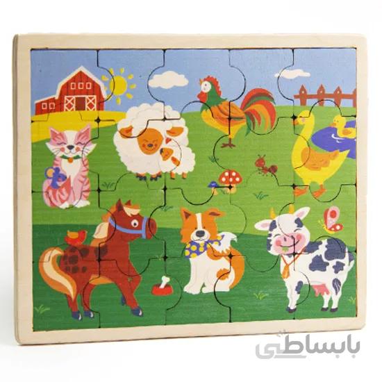 پازل چوبی جورچین مزرعه حیوانات