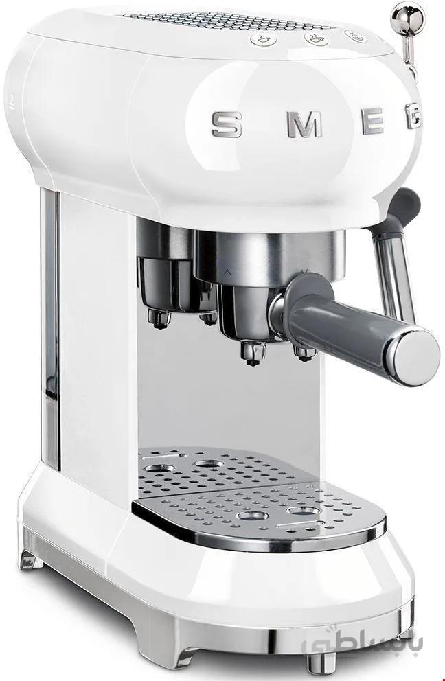 اسپرسو ساز اسمگ ایتالیا Smeg ECF01 weiß (ارسال از آلمان 7 تا 14 روز کاری)