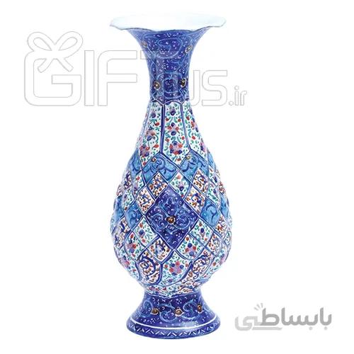 گلدان میناکاری اسلیمی پارمیس 16 سانت