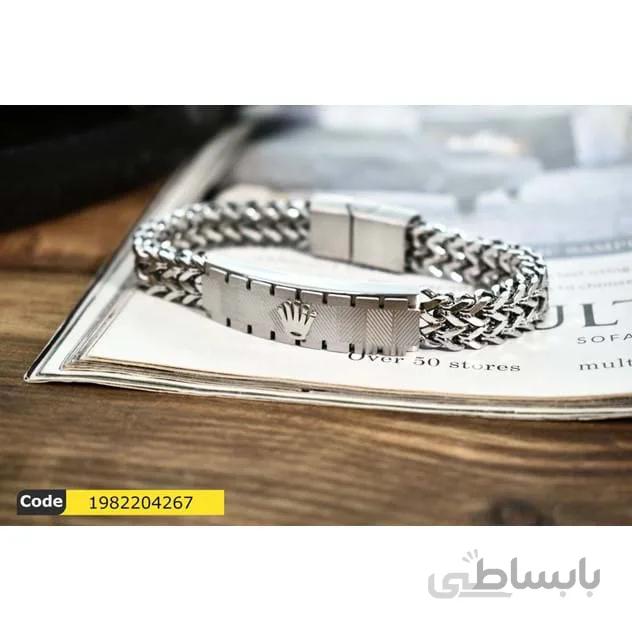 دستبند مردانه استیل
