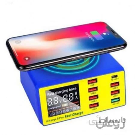 شارژ فست وایرلس 8 تایی مکانیک Mechanic iCharge 8 pro