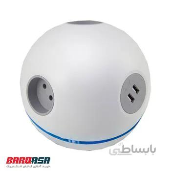 پریز دوراهی برق و شارژر رومیزی تیراژه