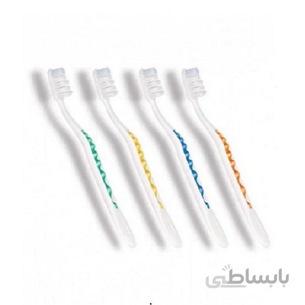 مسواک تریزا مدل Pearl White با برس متوسط سبز