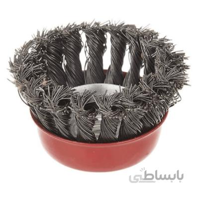 فرچه سیمی کاسه ای بافته قطر75میلیمتری