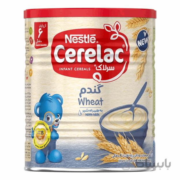 سرلاک گندم و شیر نستله از پایان ۶ ماهگی ۴۰۰ گرم ا Nestle Cerelac Wheat With Milk 400 g