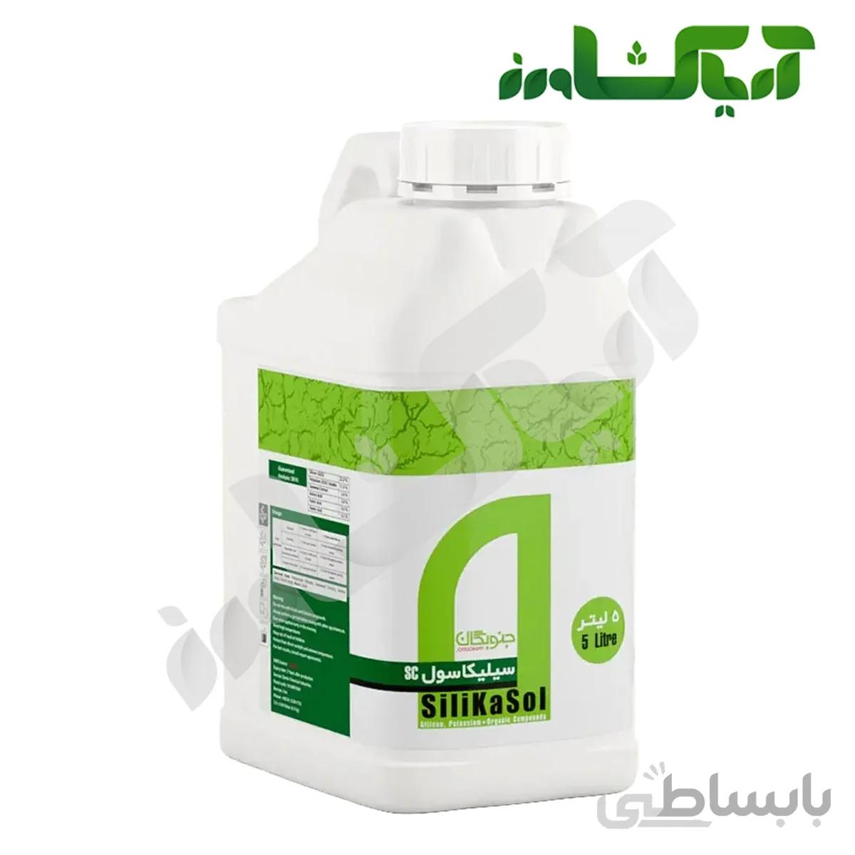 کود سیلیکات پتاسیم سیلیکاسول جنوبگان حجم 5 لیتر(Silikasol)