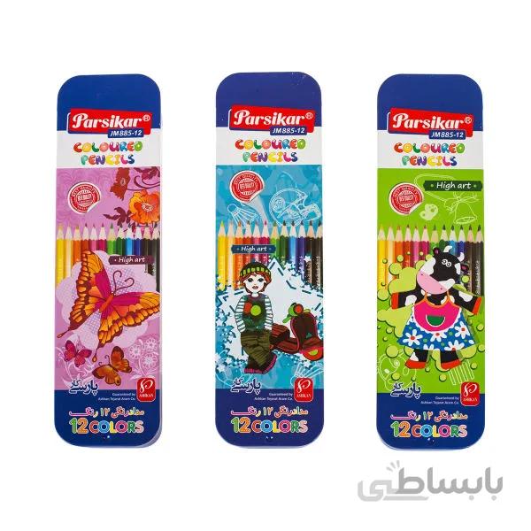 مدادرنگی 12 رنگ پارسي كار مدل JM885-12