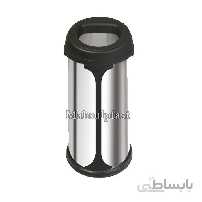 سطل زباله استیل شوتینگ دار NH100