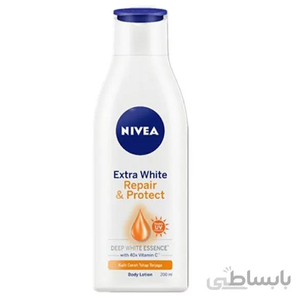 لوسیون بدن روشن کننده ریپیر اند پروتکت نیوا Nivea Repair and Protect Lotion