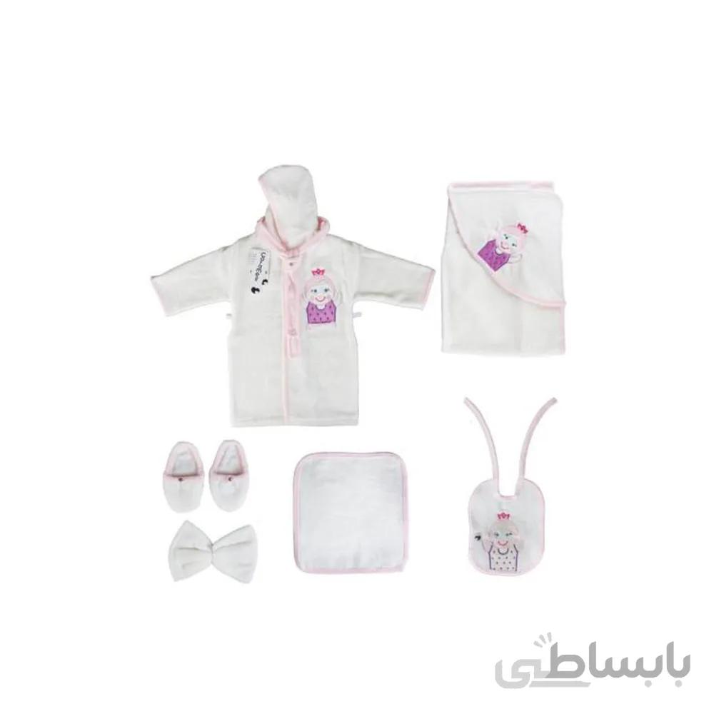 ست 5 تکه حوله کودک کارامل caramell طرح دختر