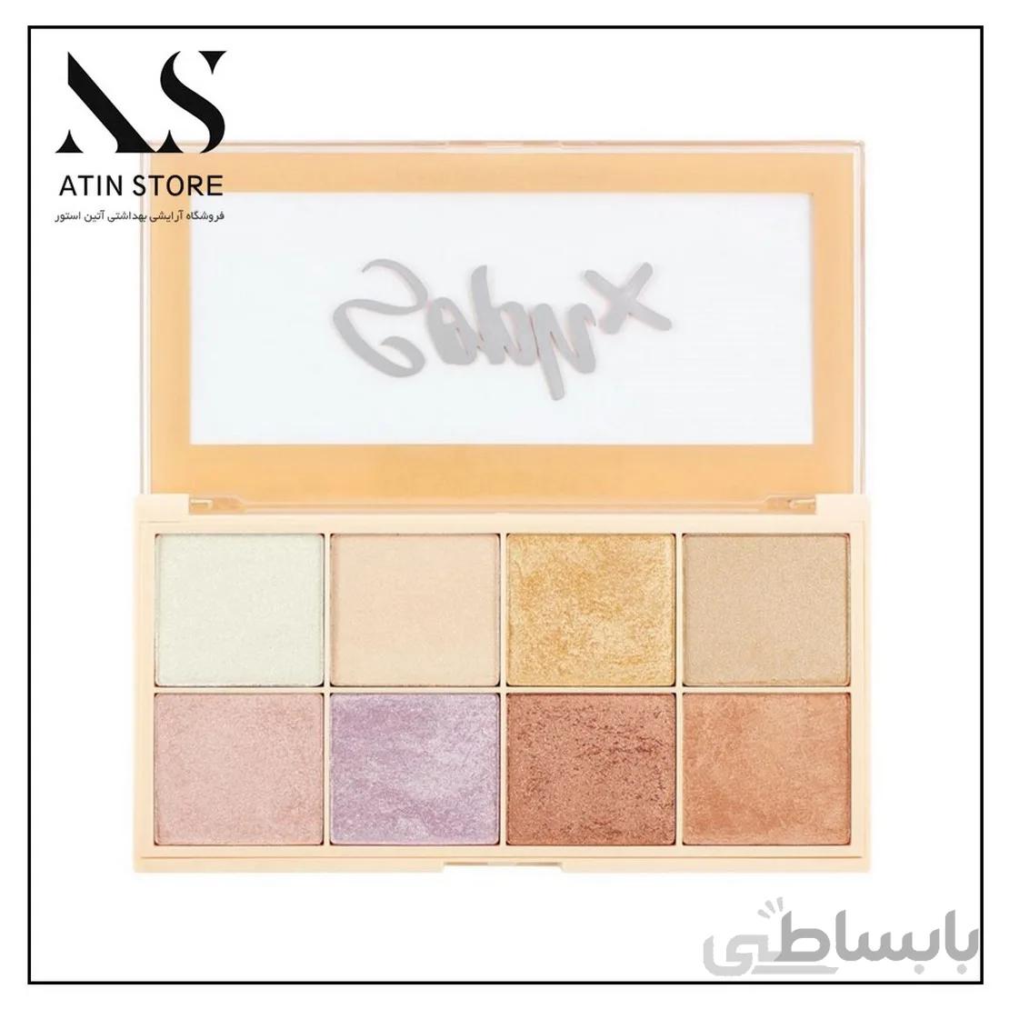 پالت هایلایتر رولوشن 8 رنگ مدل سوفیکس revolution soph x