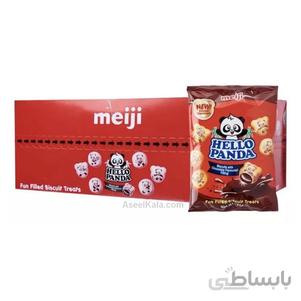 بیسکویت شکلاتی هلو پاندا Hello Panda بسته 24 عددی 25 گرم