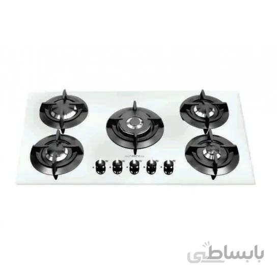 اجاق گاز 90 سانت شیشه سفید رابیتس مدل RG-551W