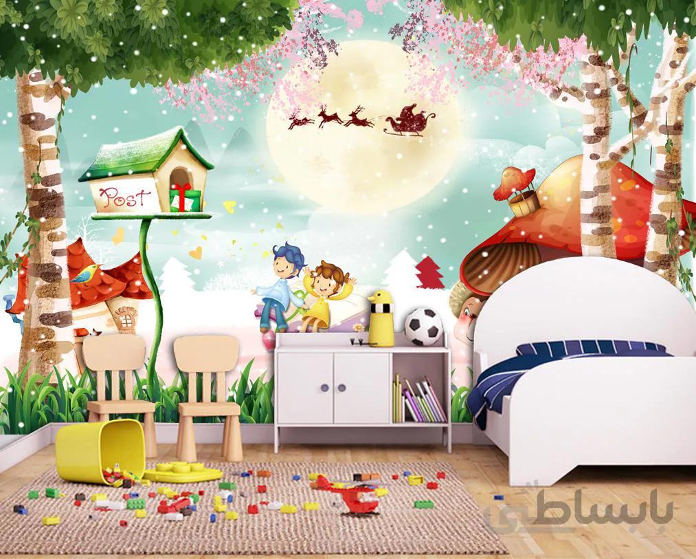پوستر دیواری طرح کودکانه کریسمس