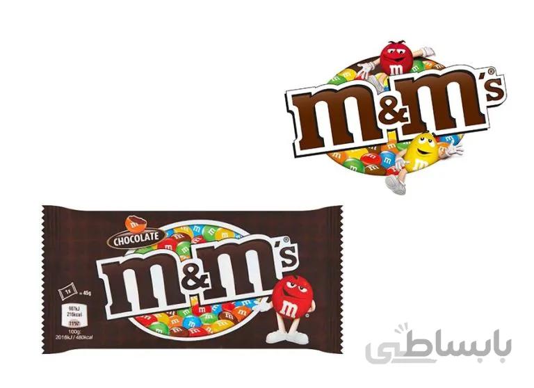 اسمارتیز ام اند ام 45گرم پاکتی مشکی