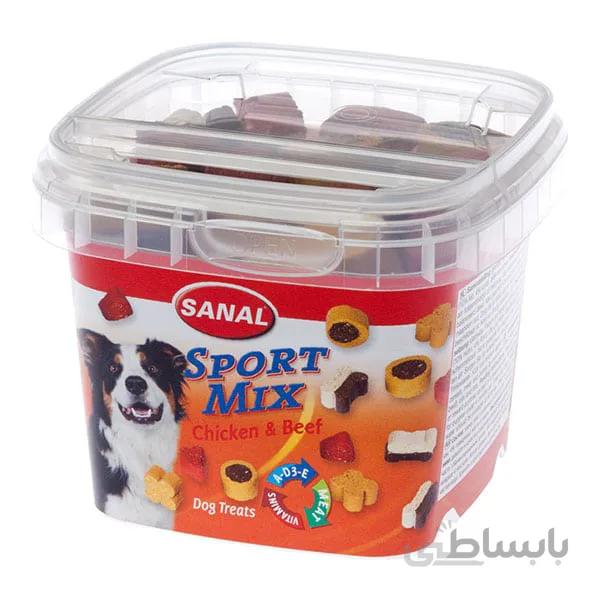 مکمل غذایی سانال سگ با فعالیت بالا (اسپورت) با طعم مرغ و گوساله 100 گرمی ا Sanal Sports Mix Cup 100 gr
