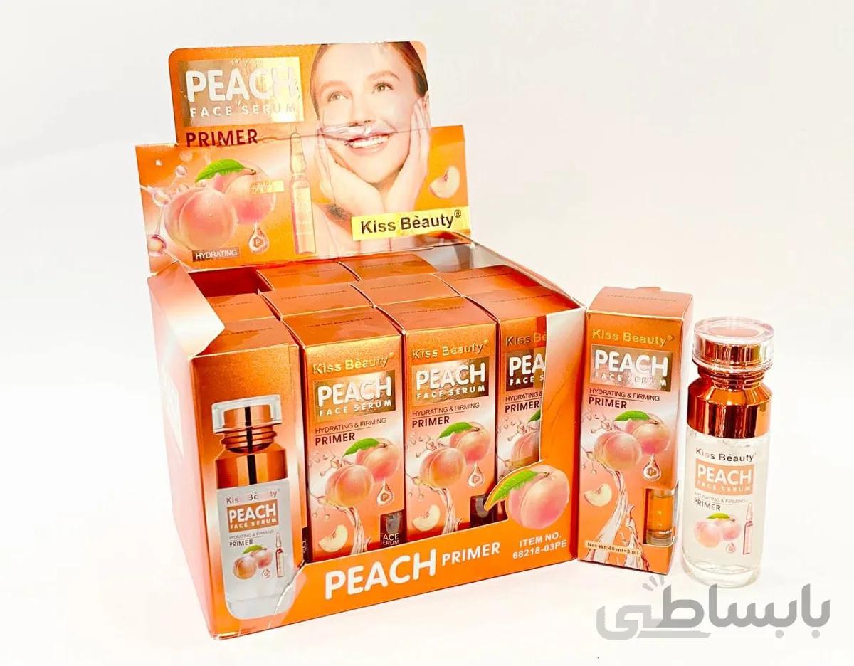 سرم‌ پرایمر صورت هلو کیزبیوتی kiss beauty ا Peach face serum primer kiss beauty