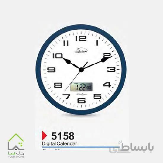 ساعت دیواری با تقویم دیجیتال 5158