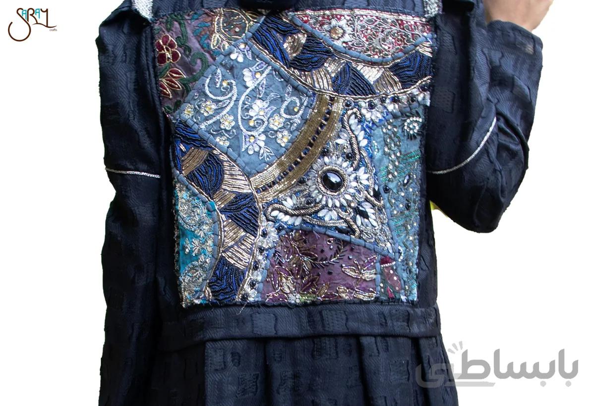 مانتو مجلسی بلند سنگ دوزی مدل 1724