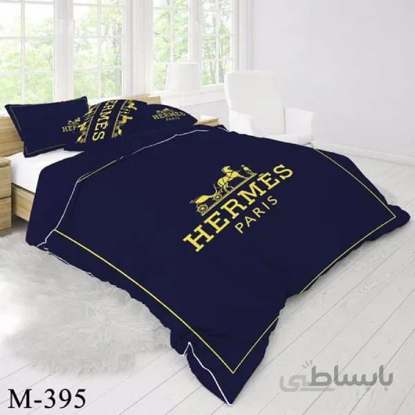 روتختی سه بعدی ساتن ابریشم ترک طرح برند - کد M 395