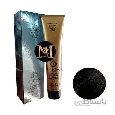 رنگ مو ايتوك شماره 4.3 حجم 100 ميلي ليتر رنگ قهوه اي زيتوني متوسط